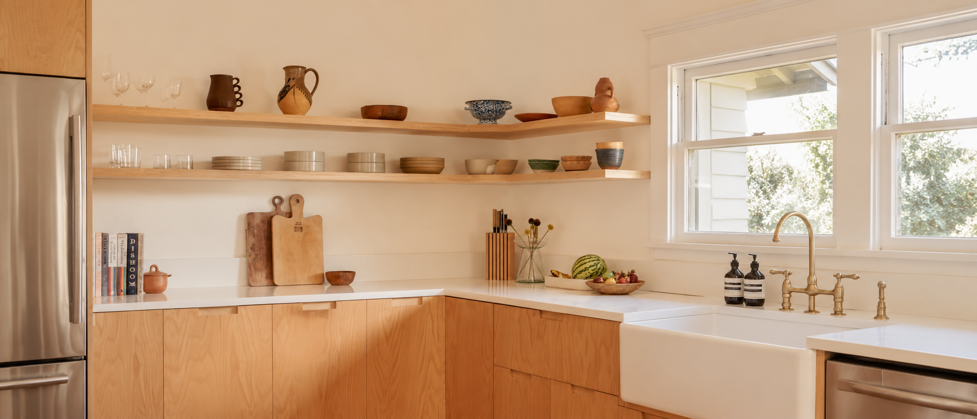 A calm and organized everyday kitchen